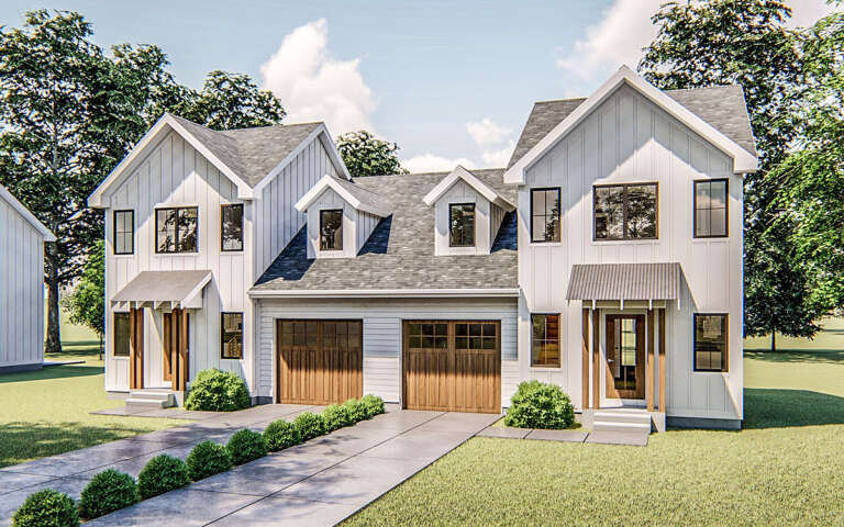House Plan House Plan #31847 Angled Front Elevation