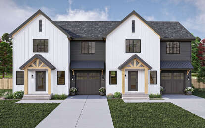 Modern Farmhouse House Plan #963-01053 Elevation Photo