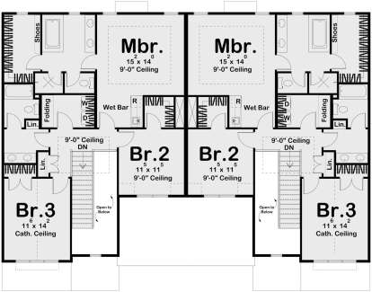 Second Floor for House Plan #963-01054