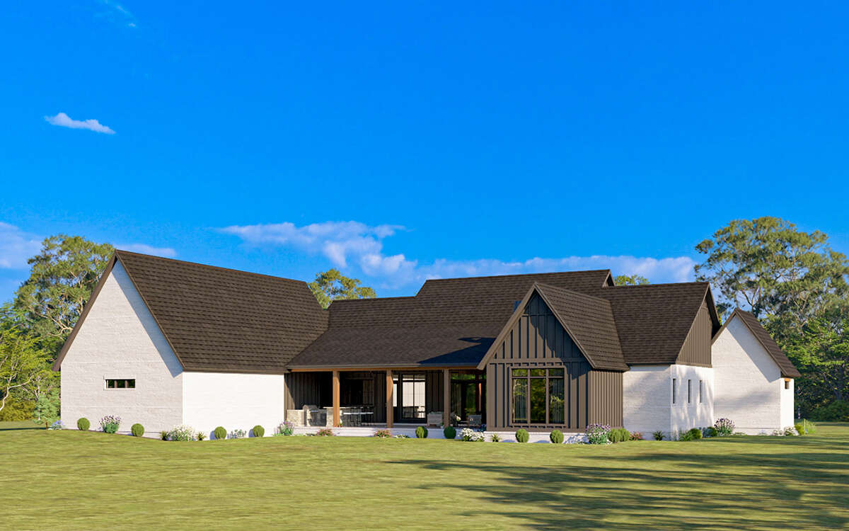 Modern Farmhouse Plan: 3,877 Square Feet, 4 Bedrooms, 3.5 Modern Farmhouse Plan: 3,877 Square Feet, 4 Bedrooms, 3.5