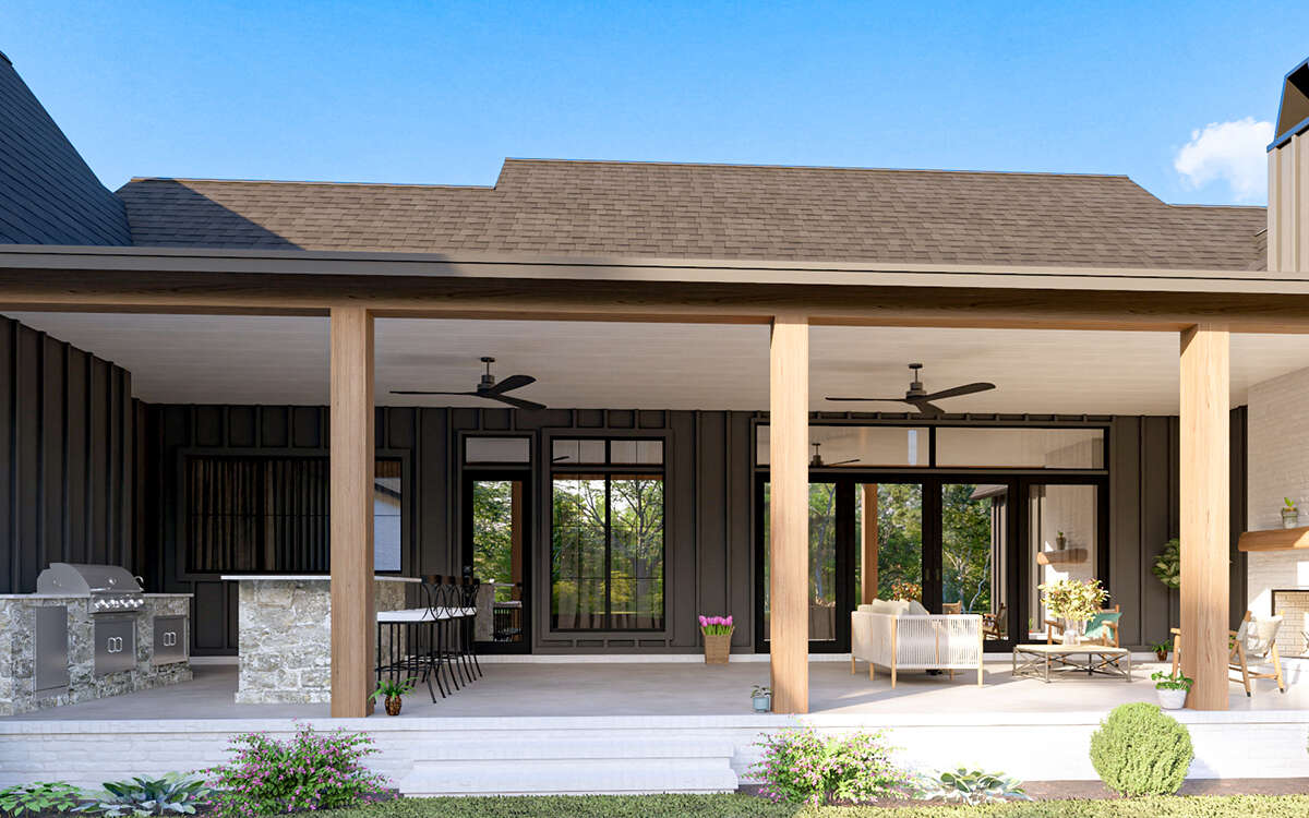 Modern Farmhouse Plan: 3,877 Square Feet, 4 Bedrooms, 3.5 Modern Farmhouse Plan: 3,877 Square Feet, 4 Bedrooms, 3.5