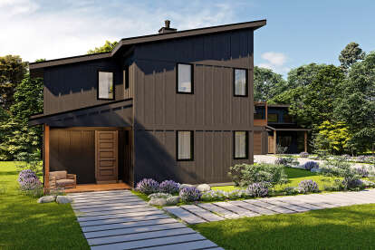 Contemporary House Plan #035-01104 Elevation Photo