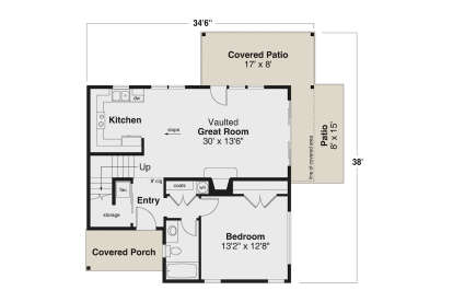 Main Floor  for House Plan #035-01104