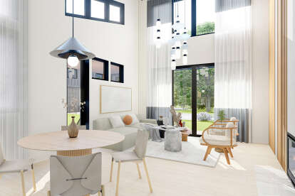 Contemporary House Plan #035-01104 Additional Photo