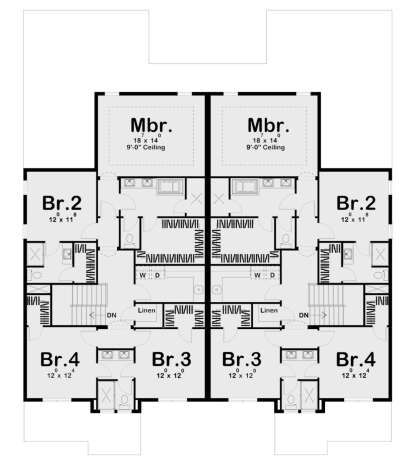 Second Floor for House Plan #963-01055