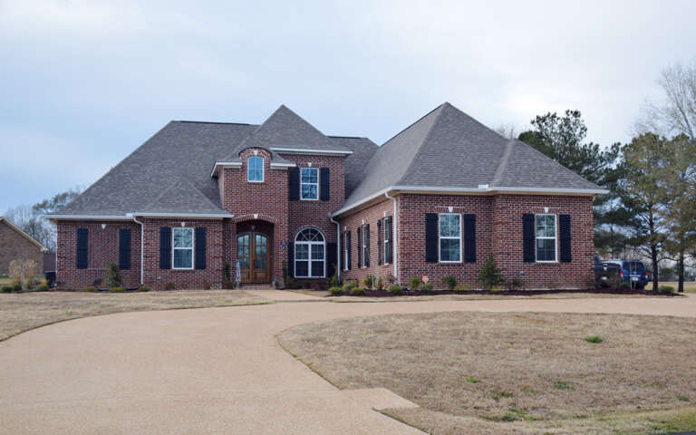 House Plan House Plan #31854 Angled Front Elevation
