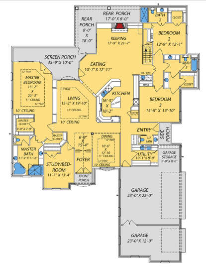 Main Floor  for House Plan #9279-00054