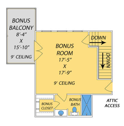 Second Floor for House Plan #9279-00054