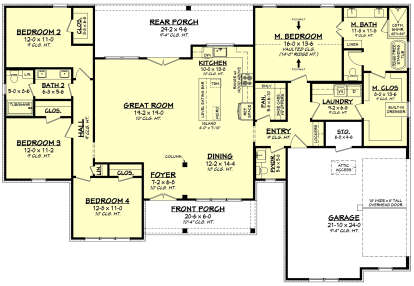 Main Floor  for House Plan #041-00369