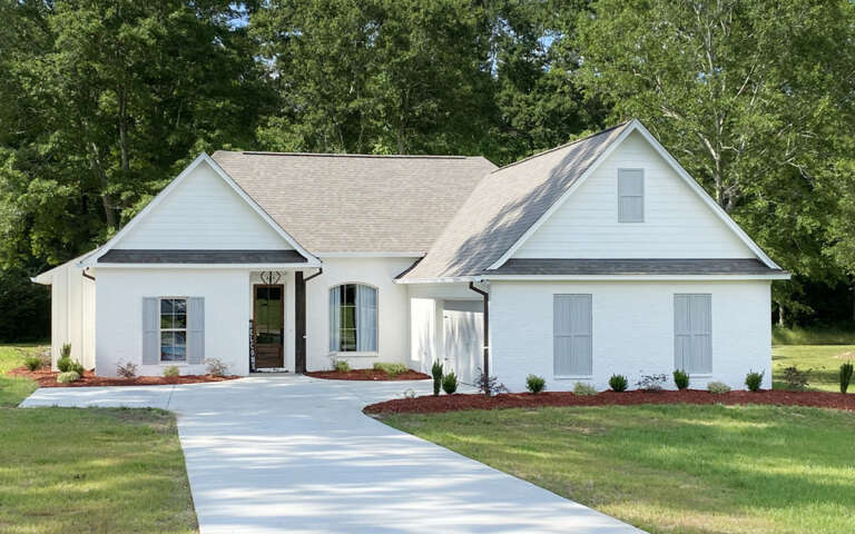 House Plan House Plan #31858 Angled Front Elevation
