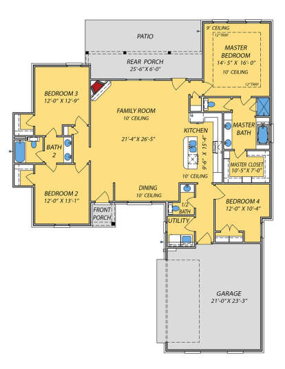 Main Floor  for House Plan #9279-00057