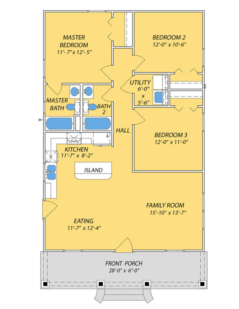 House Plan House Plan #31859 Drawing 1