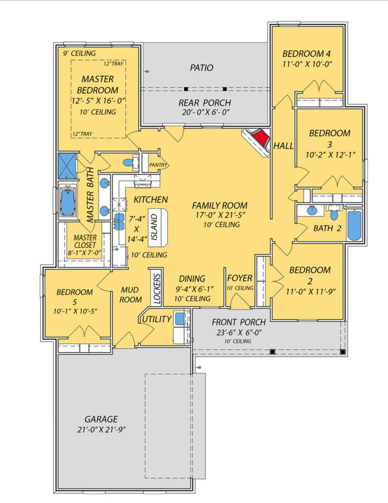 House Plan House Plan #31860 Drawing 1