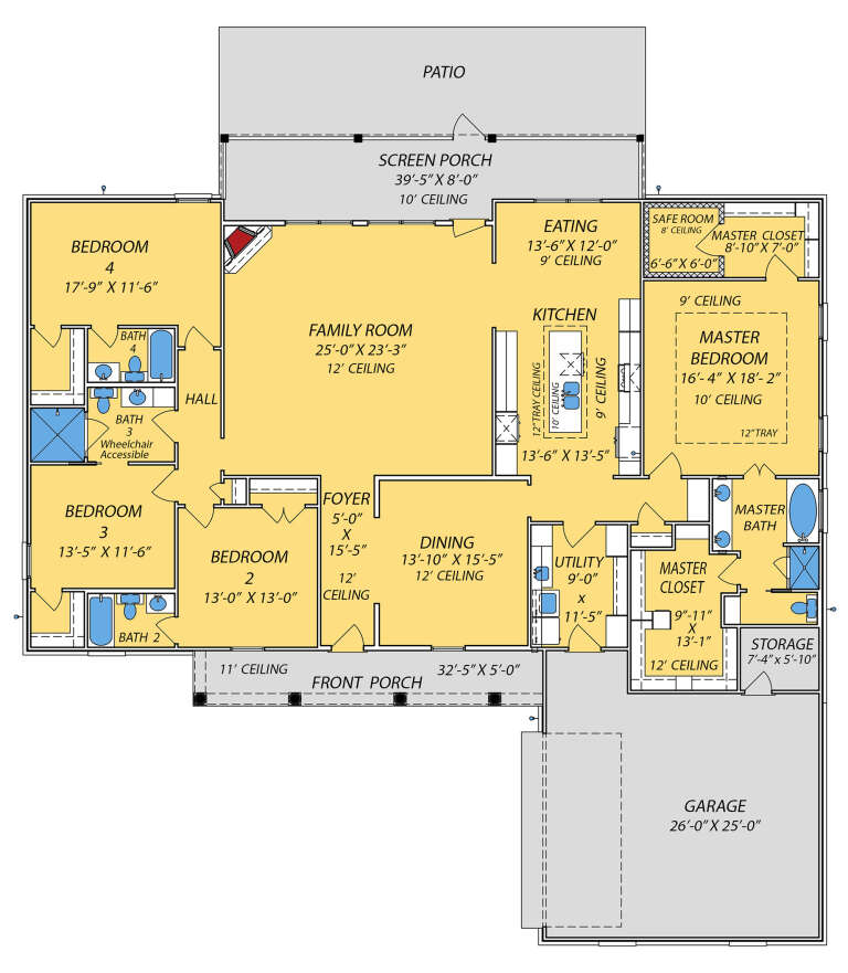 House Plan House Plan #31861 Drawing 1