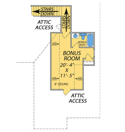 Bonus Room for House Plan #9279-00062