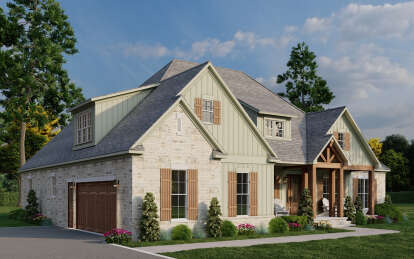 Modern Farmhouse House Plan #8318-00397 Elevation Photo