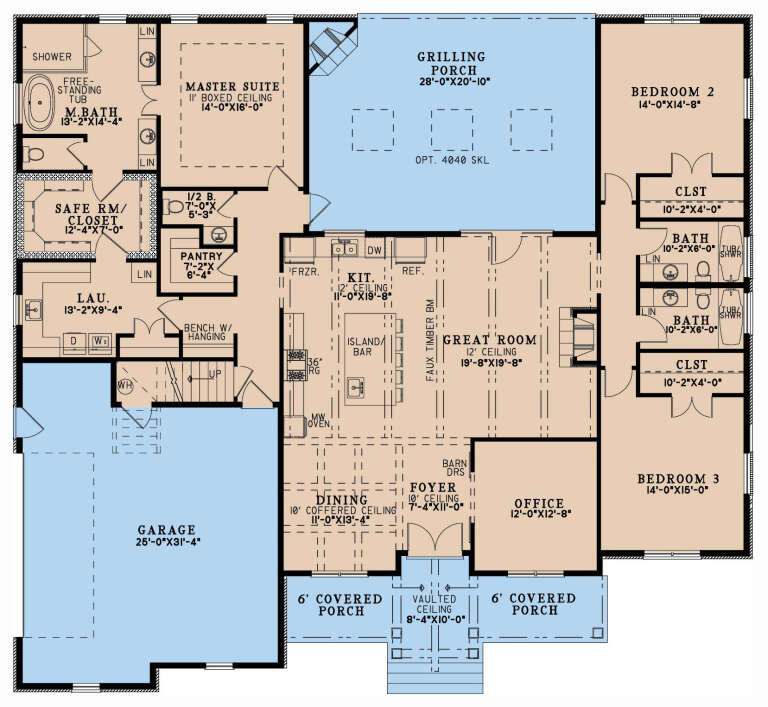 House Plan House Plan #31868 Drawing 1