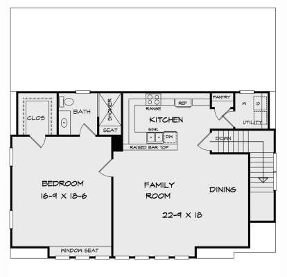Second Floor for House Plan #6082-00229