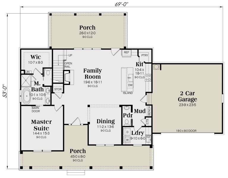 House Plan House Plan #31872 Drawing 1