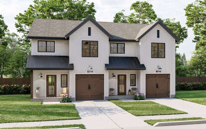 Modern Farmhouse House Plan #963-01059 Elevation Photo