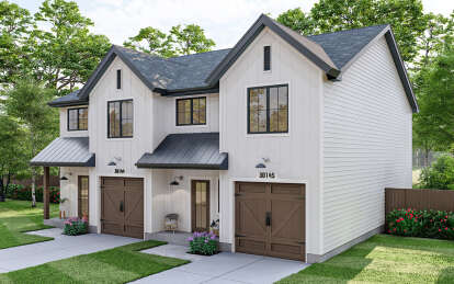 Modern Farmhouse House Plan #963-01059 Elevation Photo