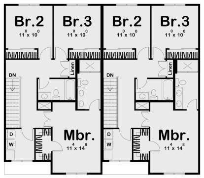 Second Floor for House Plan #963-01059