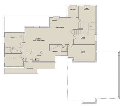 Basement for House Plan #8768-00151