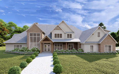 Modern Farmhouse House Plan #7568-00029 Elevation Photo