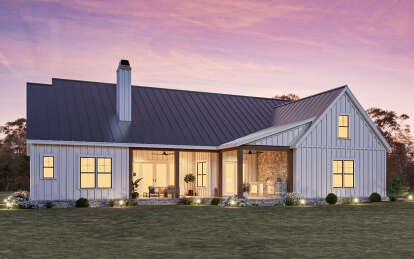 Modern Farmhouse House Plan #009-00415 Elevation Photo
