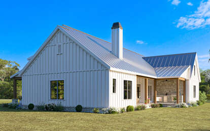 Modern Farmhouse House Plan #009-00415 Elevation Photo