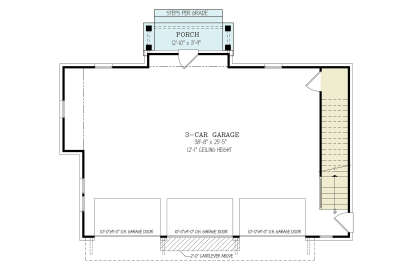 Garage Floor for House Plan #699-00395