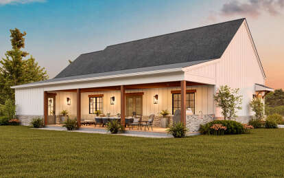 Modern Farmhouse House Plan #699-00396 Elevation Photo