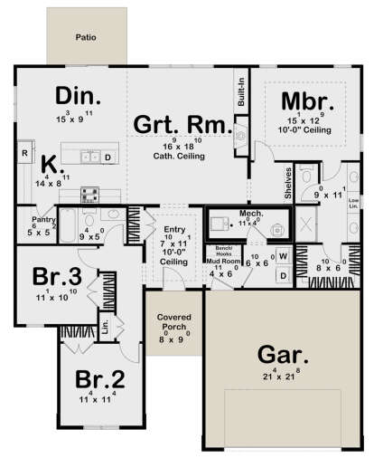 Main Floor  for House Plan #963-01061