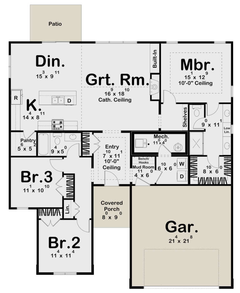 House Plan House Plan #31884 Drawing 1