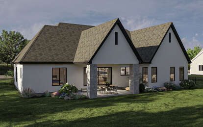 European House Plan #963-01062 Elevation Photo