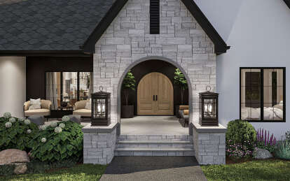 European House Plan #963-01062 Elevation Photo