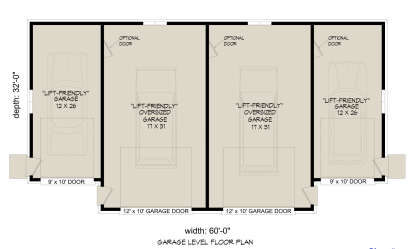 Garage Floor for House Plan #940-01186