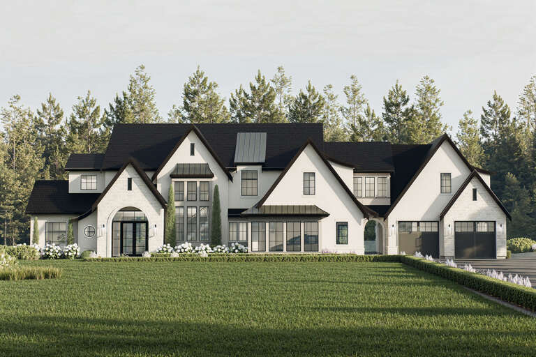 Modern Transitional Plan - 4,954 Square Feet, 6-7 Bedrooms, 4.5 ...