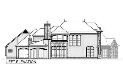 French Country House Plan #5445-00540 Elevation Photo