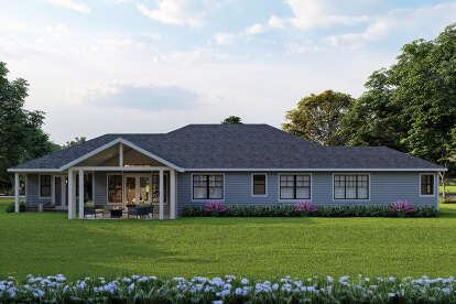 Traditional House Plan #035-01105 Elevation Photo