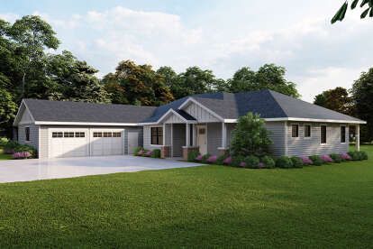 Traditional House Plan #035-01105 Elevation Photo