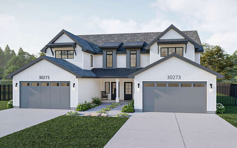 House Plan House Plan #31894 Angled Front Elevation
