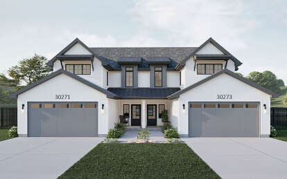 Modern Farmhouse House Plan #963-01064 Elevation Photo