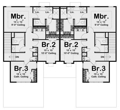 Second Floor for House Plan #963-01064