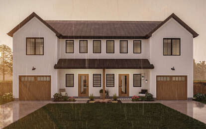 Modern Farmhouse House Plan #963-01065 Elevation Photo