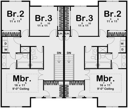 Second Floor for House Plan #963-01065