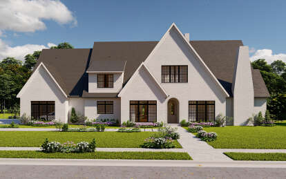 European House Plan #7568-00030 Elevation Photo