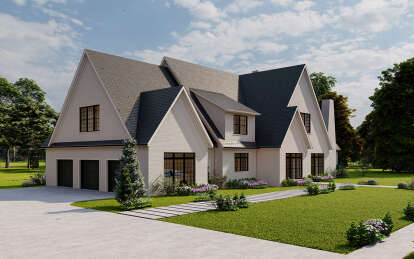 European House Plan #7568-00030 Elevation Photo