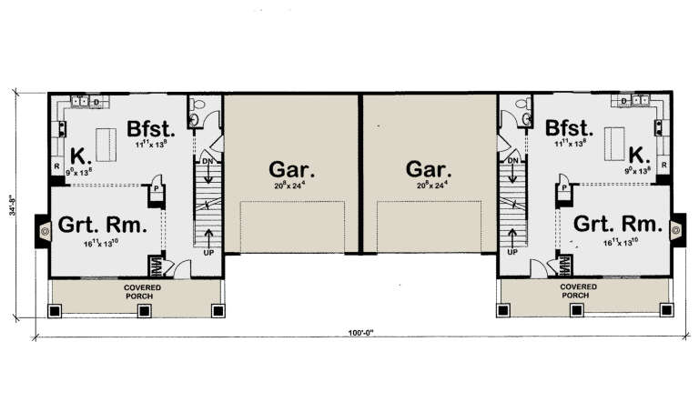 House Plan House Plan #31897 Drawing 1
