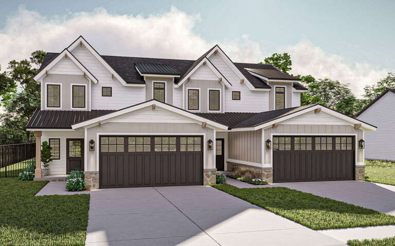 House Plan House Plan #31898 Angled Front Elevation